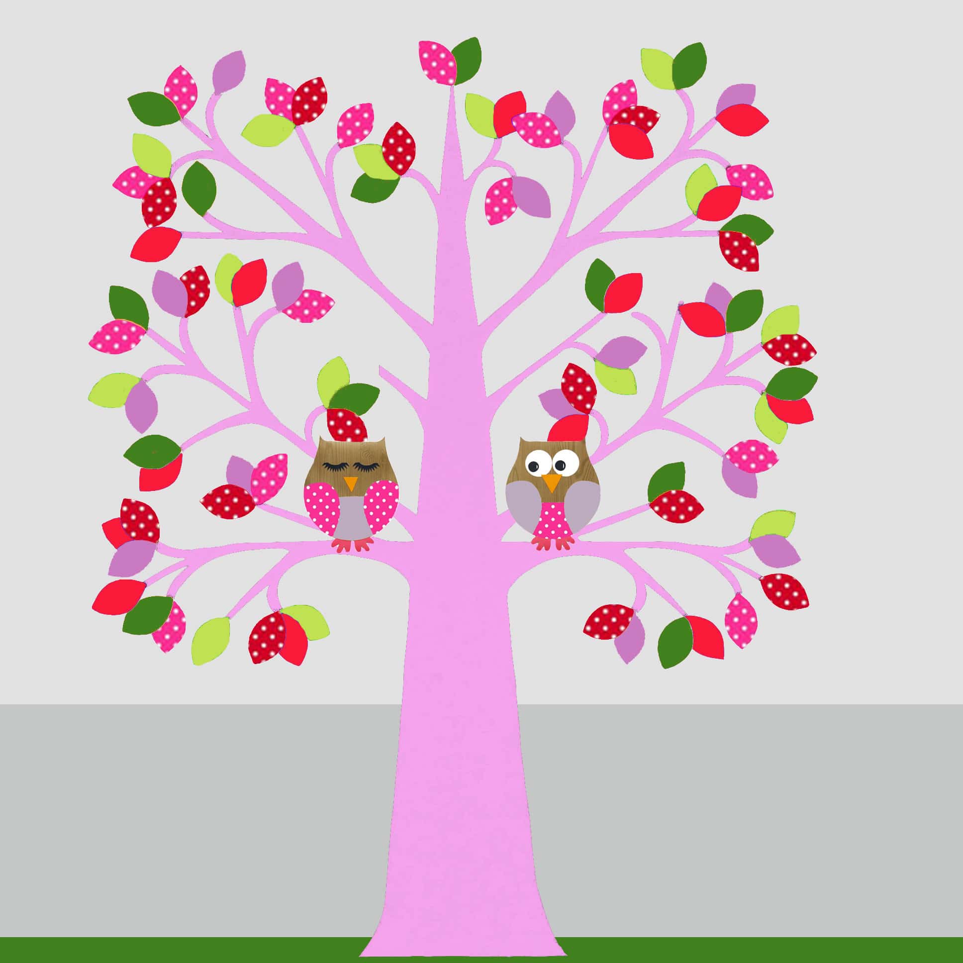 mijnkinderkamer - behangboom uil